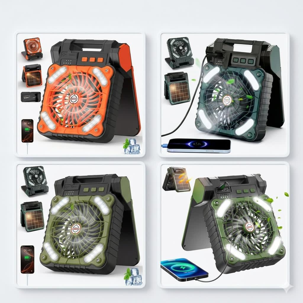 Multi Functional Solar Fan
