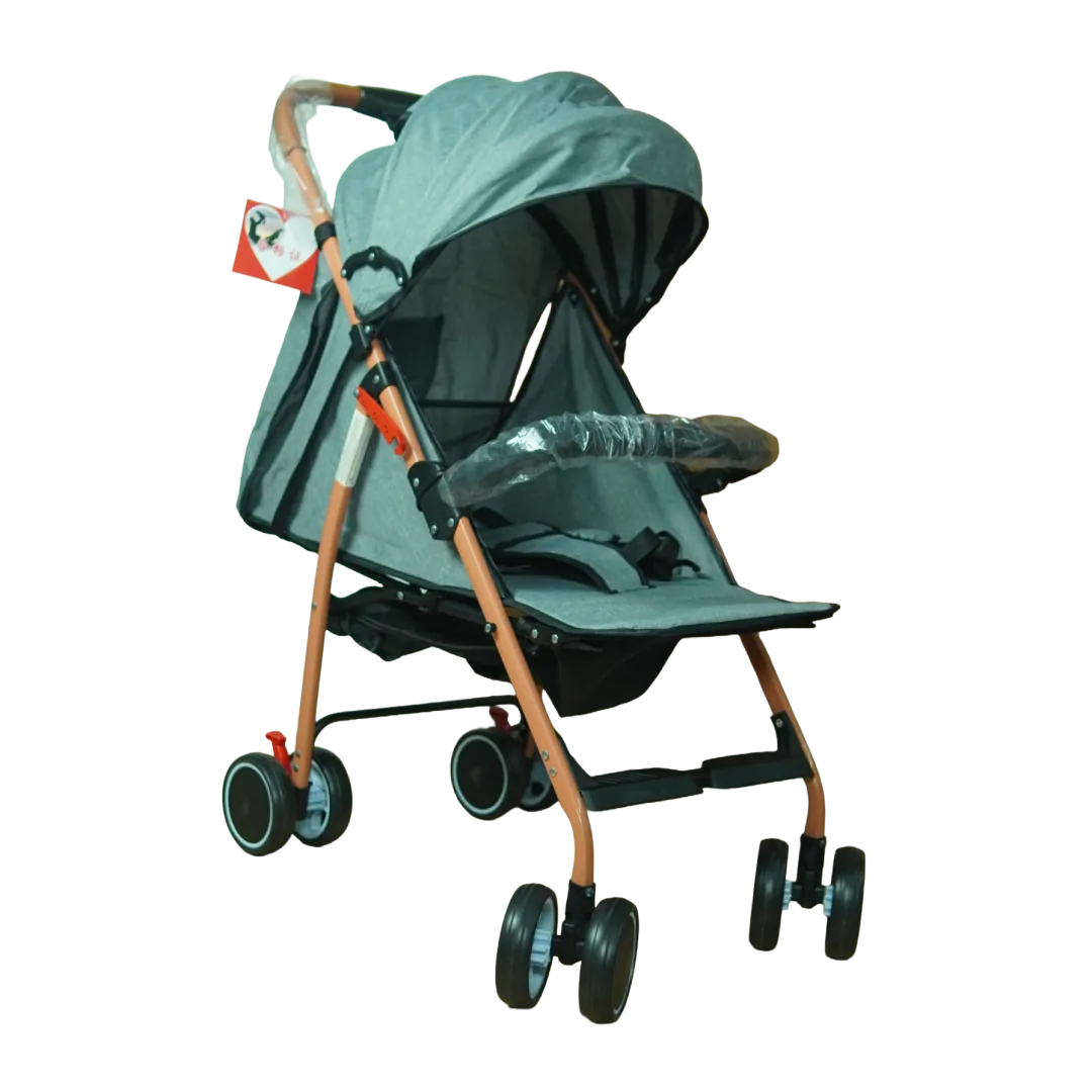 Baby Stroller with Canopy & Safety Belt - 4 Color Variations - Image 2