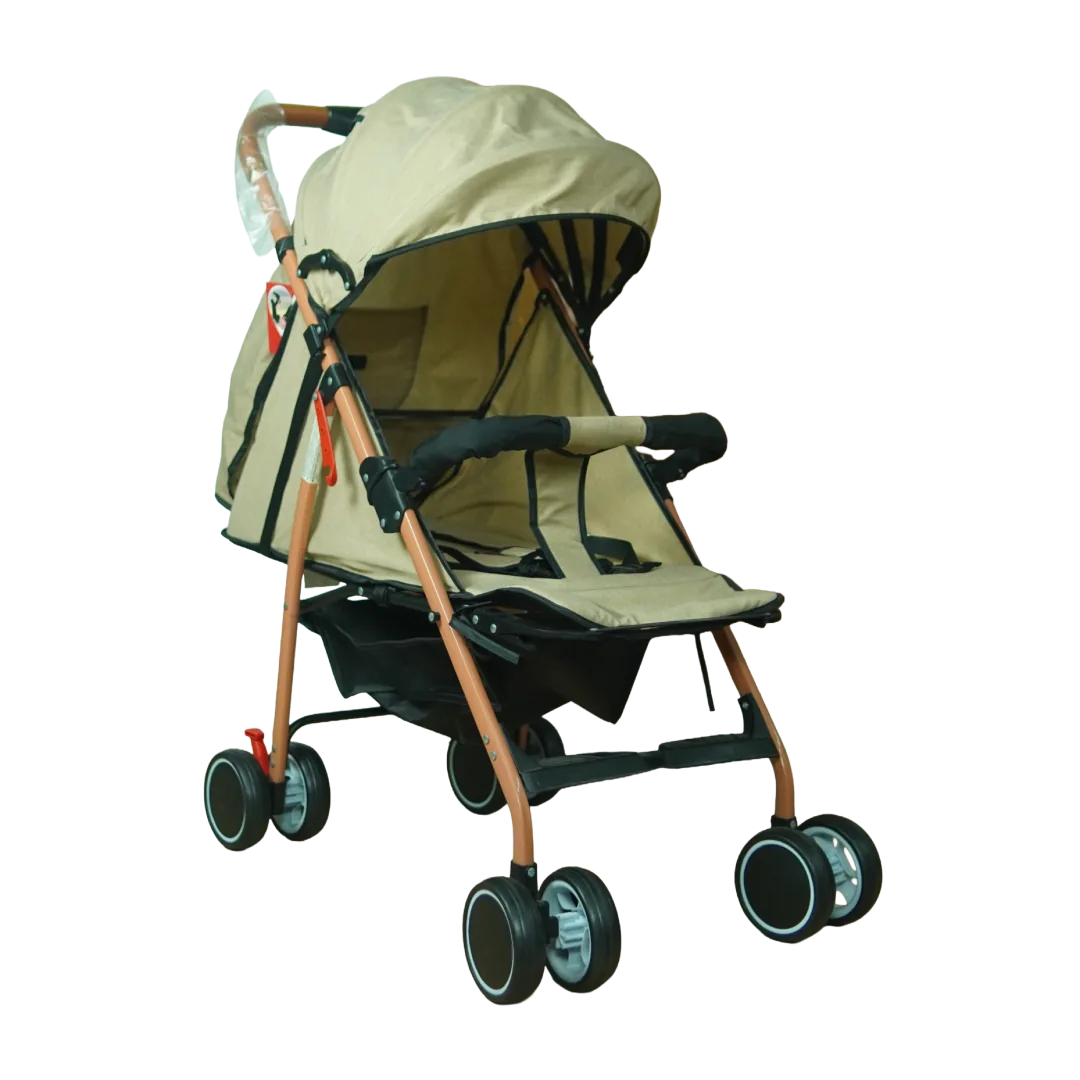 Baby Stroller with Canopy & Safety Belt - 4 Color Variations - Image 3