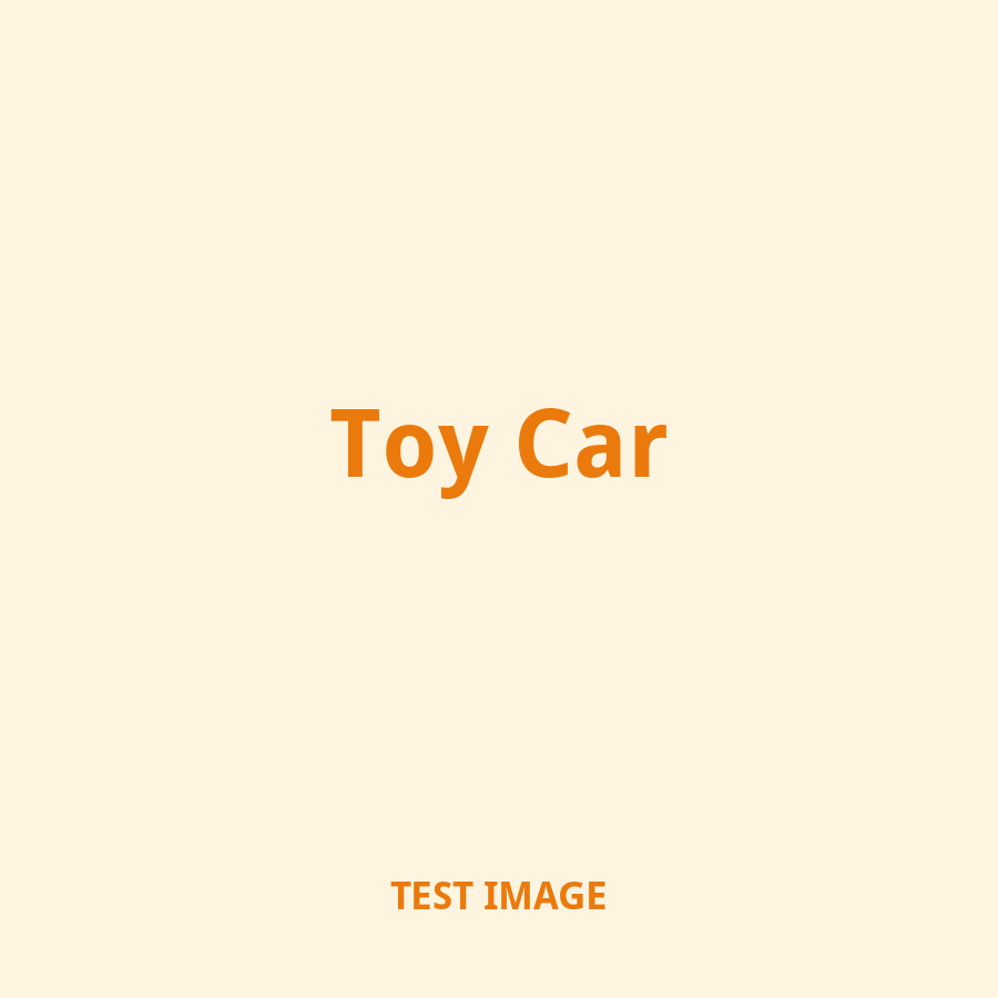 Test image: Toy Car