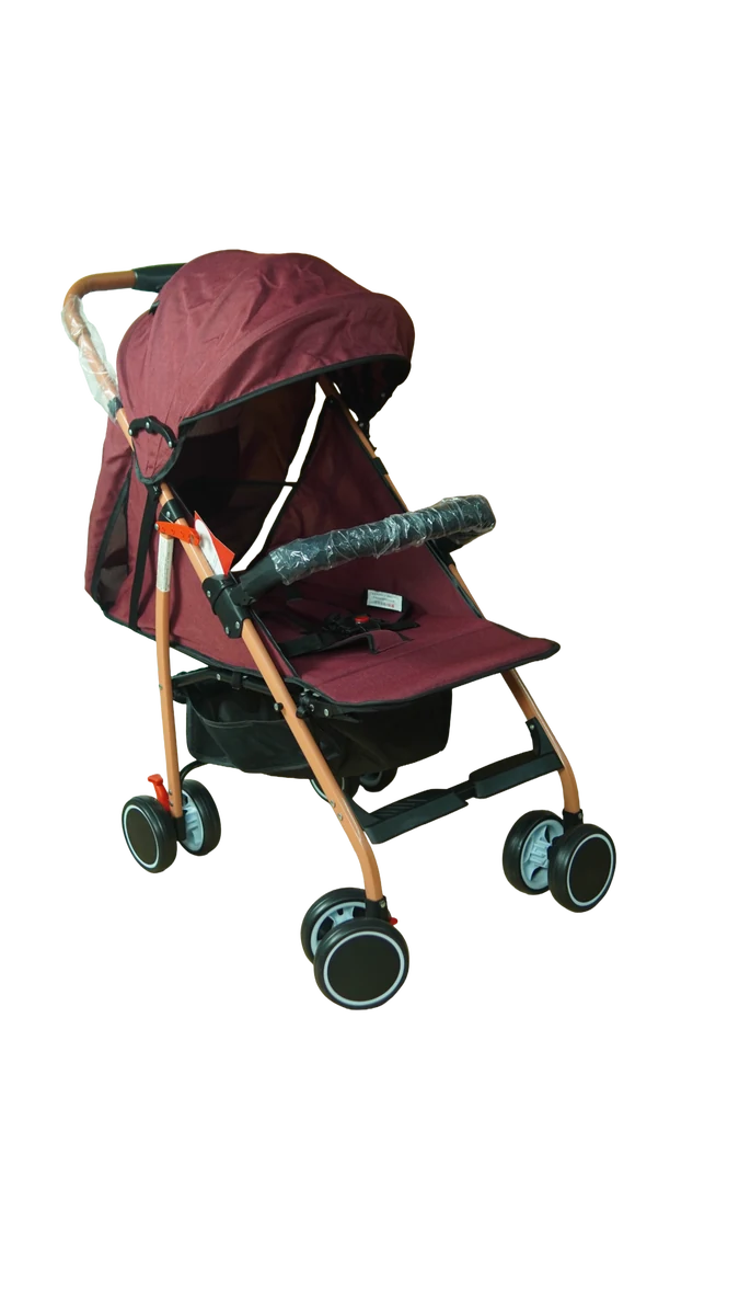 Baby Stroller with Canopy & Safety Belt - 4 Color Variations